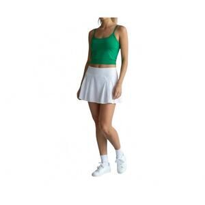 NEW AMBAR minimalist square neck slim fit cami top in green